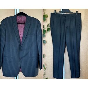 Brooks Brothers Brooksgate Regent Set Blazer 44R Pant 36X30 Vitale Stripe Italy